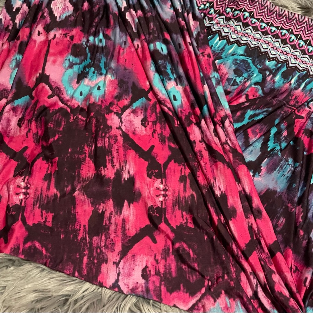 Rue 21 Multi Color Print Strapless Maxi Dress - Picture 2 of 5